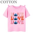 thumbnail image 3 of Camiseta de algodón de moda para niños y niñas con cuello redondo y manga corta de Disney Anime Stitch Angel, 3 of 5