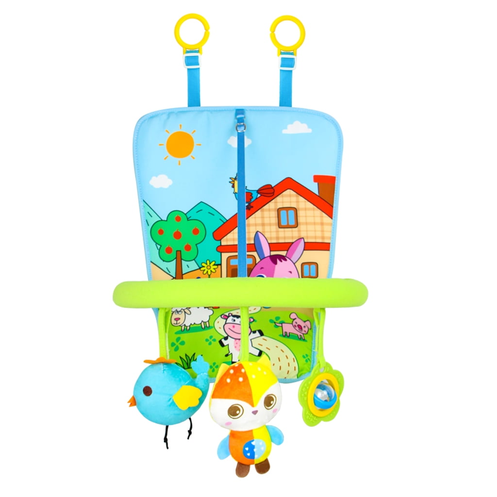 vocheer Infant Car Seat Toy, Kick and Play Activity Center with Mirror