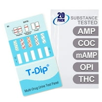 Mintegrity [20pk] - 5-Panel Dip Card Instant Urine Drug Test - Amphetamine (AMP), Cocaine (COC), Meth/Methamphetamine (mAMP/MET), Opiates (OPI), Marijuana/Cannabinoids (THC) #MT-WDOA-254