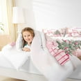 thumbnail image 5 of Feelyou Cute Pink Snowman Bedding Comforter Set for Kids, Dreamy Pine Tree Twin Comforter Sets, Cartoon Christmas Tree Reversible Bedding Set, Ultra Soft Bedroom Decor, 2-Piece, 5 of 9