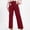 Wine Red, variant on YVNAURA High Waisted Corduroy Pants for Women Straight Leg Loose Trousers with Pockets Elastic Drawstring Waist Comfy Casual Pants Fall Winter Work S-XXL, Brown,L