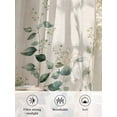 thumbnail image 6 of Sheer Curtains 96 Inches Long, Sunflower Semi Sheer Curtains Light Filtering Window Treatment, Yellow Floral Pastoral Botanical Leaves Rustic Privacy Voile Drapes for Living Room Bedroom 52x96 Inch, 6 of 7
