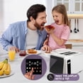 thumbnail image 4 of Pantalla táctil Toaster Inspirex con 2 ranuras extra anchas, color blanco, 4 of 9