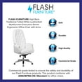 thumbnail image 4 of Flash Furniture Hansel High Back Traditional Tufted White LeatherSoft Multifunction Executive Swivel Ergonomic Office Chair with Arms, 4 of 13