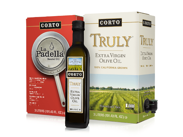 Corto TRULY | 100% Extra Virgin Olive Oil | Cold Extracted in State-of-the-Art Mill | Straight from Official Corto Olive Groves & Oil Producer | Oxygen-Free, Light Free FlavorLock Box | 3L