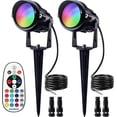 thumbnail image 7 of SUNVIE 12W RGB Christmas Low Voltage Color Changing Landscape Lighting Waterproof LED Outdoor Spotlight for Yard Garden Holiday Decorations, 2 pack, 7 of 7