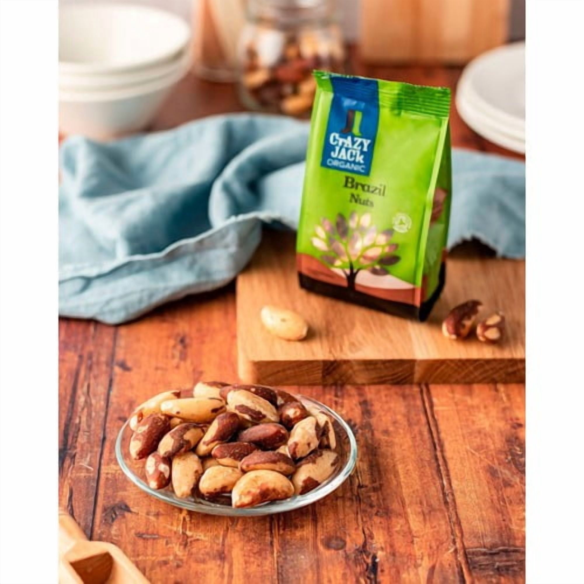 Crazy Jack Organic Brazil Nuts 100g, British Import (Pack of 2)