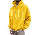 thumbnail image 2 of Lilgiuy Men's Hoodie Letter Printed Pullover Long-sleeved Top Hooded Sweatshirts for Other Activities, 2 of 5