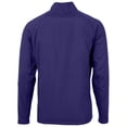 thumbnail image 3 of Men's Cutter & Buck Purple Clemson Tigers Adapt Eco Knit Hybrid Recycled Full-Zip Logo Jacket, 3 of 3