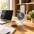 thumbnail image 4 of Adjustable Height Air Circulation Fan, 3 Modes Desk/Floor/Standing Turbine Fan, Quiet Rechargeable Fan for Indoor Home Office Use, 4 of 5