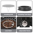 thumbnail image 4 of 24“ Portable Propane Fire Pit with Grill Grate &  Lid, Outdoor Fire pit, 4 of 5