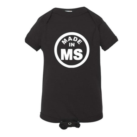 

PleaseMeTees™ Baby From Born Made In Mississippi MS Logo Label HQ Jumper