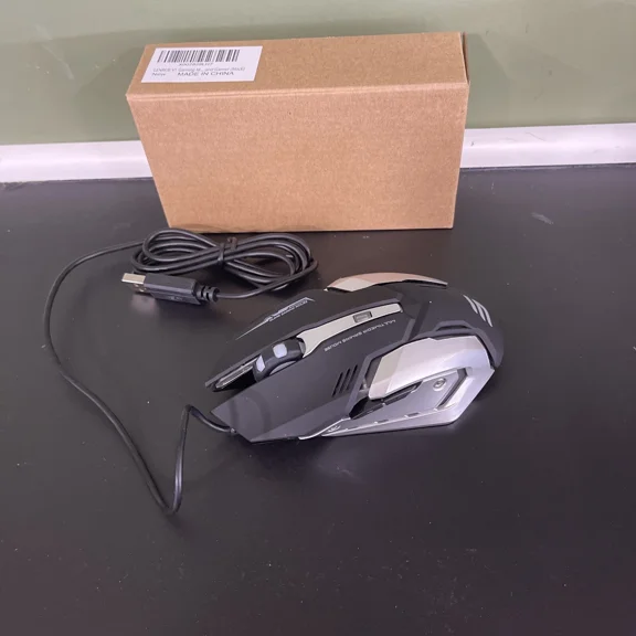 Lenrue V1 Wired Gaming Mouse For Gamers Or Office And Home Black