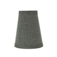 thumbnail image 7 of Aspen Creative 32657-2 Small Hardback Empire Shape Chandelier Clip-On Lamp Shade Set (2 Pack), Transitional Design in Grey, 4" bottom width (2 1/2" x 4" x 5" ), 7 of 7
