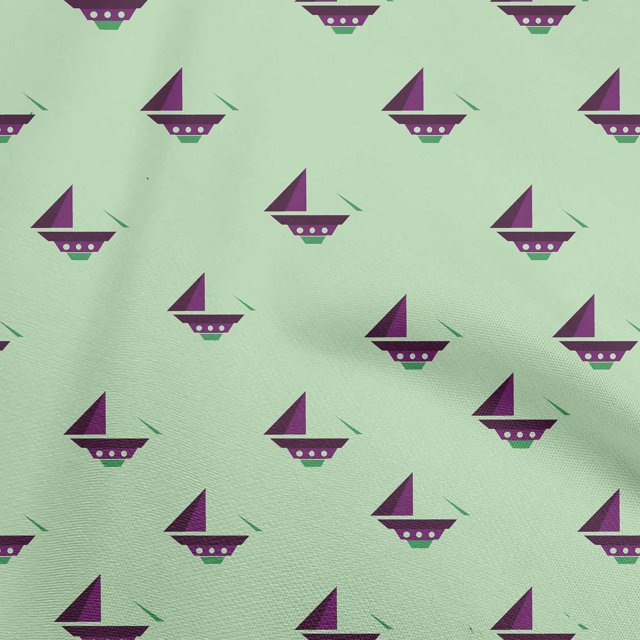 oneOone Silk Tabby Mint Green Fabric Nautical Craft Projects Decor Fabric Printed By The Yard 42 Inch Wide