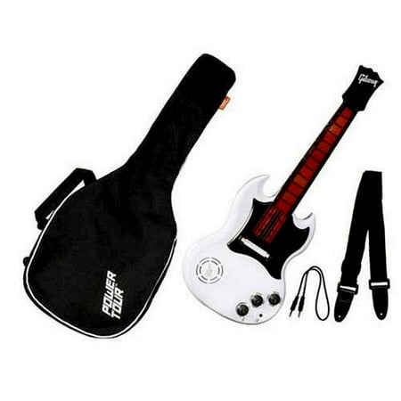 Power Tour Electric Guitar, White with Bonus Pack