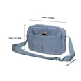 thumbnail image 2 of Bolso de mano para mujer: bolso de hombro y bandolera liviano y duradero para uso diario,2.6L(1583-AZUL CLARO), 2 of 4