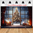 thumbnail image 2 of 210X150cm Christmas Background Cloth Christmas Tree Snowflake Decoration Children Photography Background Cloth,C, 2 of 9