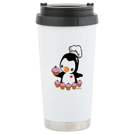 CafePress - Cooking Penguins Stainless Steel Travel Mug - Stainless Steel Travel Mug, Insulated 16 oz. Coffee