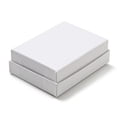 thumbnail image 2 of Cardboard Jewelry Packaging Boxes with Sponge Inside for Rings Small Watches Necklaces Earrings Bracelet Rectangle White 8.9x6.85x3.1cm, 2 of 3