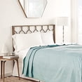 thumbnail image 4 of Beatrice Home Fashions Couvre-Lit en Chenille Channel, Queen, Bleu, 4 of 9