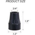thumbnail image 4 of Crutch Tips, 3/4 Inch Heavy Duty Non-Slip Rubber Cane Tips, 6 PCS, 4 of 5