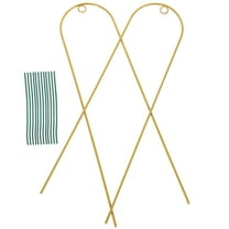 CTIRCHIU Housewarming Gifts Metal Plant Trellis Golden 1 Set