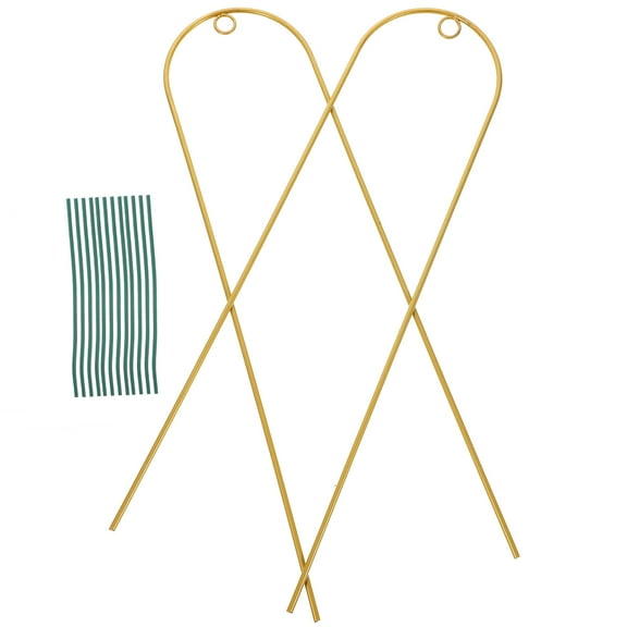 CTIRCHIU Housewarming Gifts Metal Plant Trellis Golden 1 Set