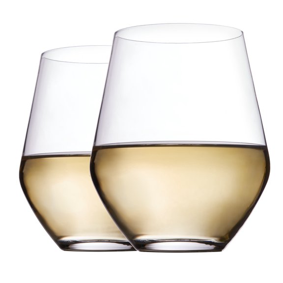 Quartz Verres Sans Pied Vin Blanc ou Rosé , Trudeau, 350ml BTE/4,fabriqués en Europe, compatibles lave-vaisselle
