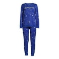 thumbnail image 5 of Secret Treasures Women's Hacci Fleece Long Sleeve Top and Joggers, 2-Piece Pajama Set, 5 of 5