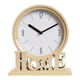 thumbnail image 2 of 2 piezas de reloj de escritorio, repisa decorativa para el hogar, fácil de leer, chimenea, sin tictac, estante de oficina, relojes de mesa para decora marrón Fernando Reloj de pared, 2 of 8