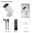 thumbnail image 2 of yeacher P30 Android 11 Projector with 130 ANSI Lumens, 720P Resolution, 1G+8G Memory, Wireless Screen Mirroring, 30-100 Inch Display, Bluetooth 5.4, WiFi 6, and Remote Control, 2 of 6