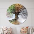 thumbnail image 2 of Designart « Arbre aux Quatre Saisons » Horloge Murale Rustique, 2 of 6