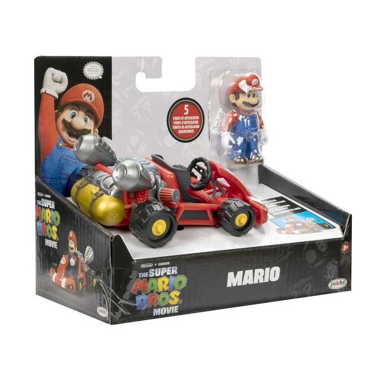 SUPER MARIO Spin Out 2.5 Mariokart - Mario Racer Vehicle , Yellow