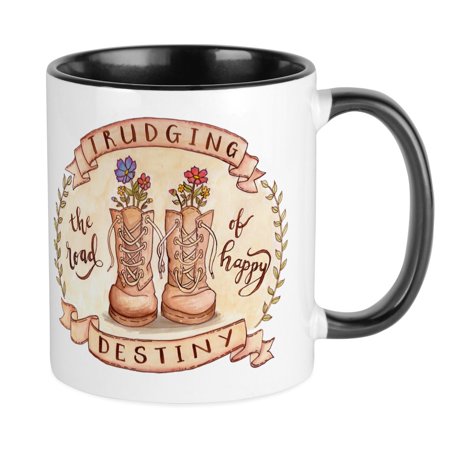 

CafePress - Trudging The Road Mugs - Ceramic Coffee Tea Novelty Mug Cup 11 oz