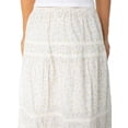 thumbnail image 4 of Celebrity Pink Women's and Women's Plus Tiered Ruffle Skirt with Lace Trim, Sizes XS-XXXL, 4 of 5