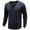 Navy, variant on lkfuzj Fashion Men's Henley Shirts Classic Long Sleeve Basic Button Waffle T-Shirt Lightweight Pullover Tops - Gray