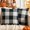 Black and White, variant on MIULEE Fall Throw Pillow Covers Halloween Pack of 2 Buffalo Check Farmhouse Checker Plaids Accent Polyester Linen Outdoor Cushion Case for Sofa Couch Orange and Black 22 x 22 Inch