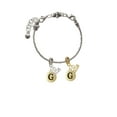 Delight Jewelry Goldtone Capital Letter G Pebble Disc Goldtone