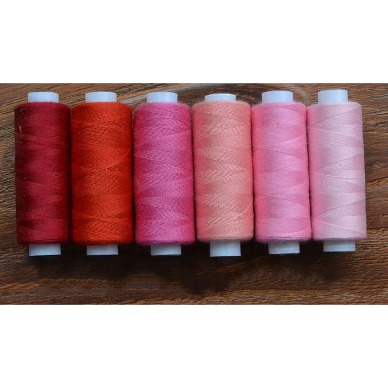 Polyester Sewing Thread Spools Set - 30 Colors 250yd/750ft/~229m
