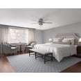 thumbnail image 3 of Hunter Fans 52" Hartland Lighted Ceiling Fan Matte Silver Finish with 5 Light Gray Oak Blades and Integrated LED Light Kit, 3 of 13