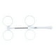 thumbnail image 2 of Plástico de optometría blanca para prueba de confirmación de lente Durable ± 400, 2 of 9