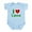 Sky Blue, variant on CafePress - I Love Lucca Infant Bodysuit - Baby Light Bodysuit, Size Newborn - 24 Months
