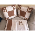 thumbnail image 5 of Woven Jacquard Pillow Pillow Case H Pillow H Blanket Cushion Sofa Wool Pillow Home Pillowcase - Khaki, 5 of 5