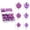 Purple, variant on Christmas 42-Piece Ball Ornaments Set - Classic Festive Hanging Decorations(Blue)