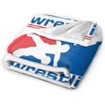 thumbnail image 2 of USA Wrestling Fleece Blanket, Very Soft Microfiber Flannel Blanket for Couch Warm and Cozy for All Seasons, 2 of 6