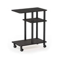 thumbnail image 4 of Mesa auxiliar Furinno Turn-N-Tube en forma de C con ruedas Espresso, 4 of 6