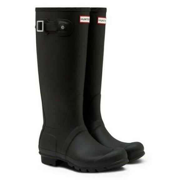 Hunter Women's Original Classic Tall Rain Boots, Black 6