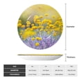 thumbnail image 2 of Cauagu Flowers And Butterflies Print Bone China Decorative Plate, Wall Mount Plate Holiday Decor Decorative Ceramic Plates with Stand Elegant Household Plates Decorative-10in, 2 of 6