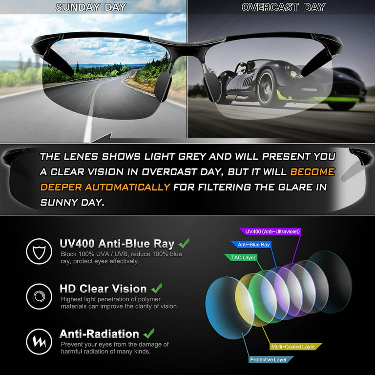 ATTCL Polarized Sunglasses for men And HD Night Driving Glasses